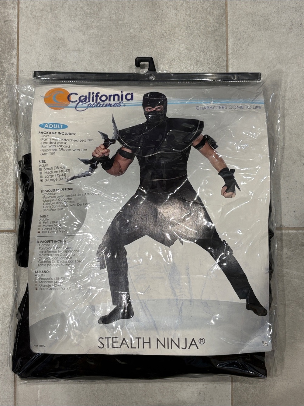 California Costumes Men's Stealth Ninja Costume - Black